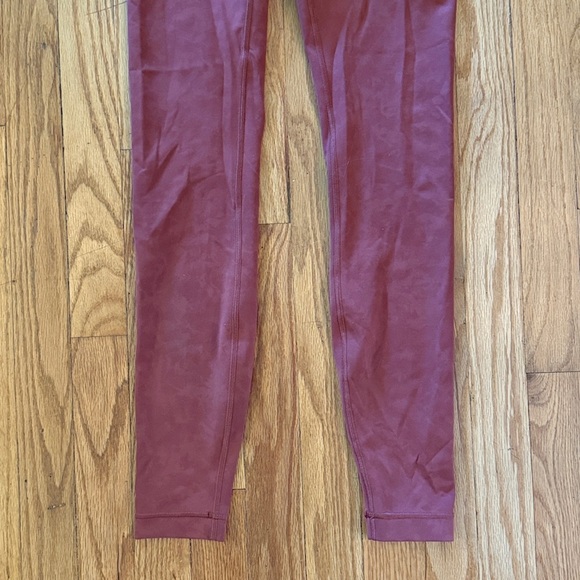 Lululemon sz 4 Always On High-Rise Tight 28" Sky Wash Print Rustic Clay like new - Picture 4 of 14